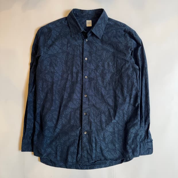 Takeo Kikuchi Navy Patterned Shirt