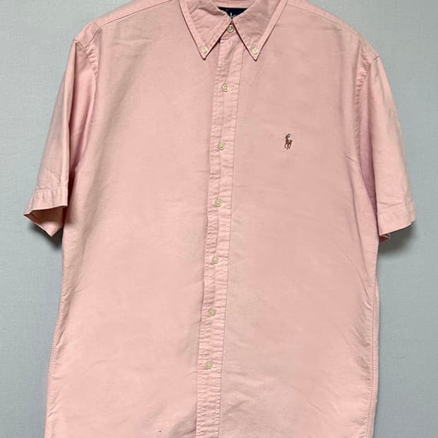 POLO 폴로 90s 블레이크 남자 옥스포드 반팔 셔츠 M 95-100
