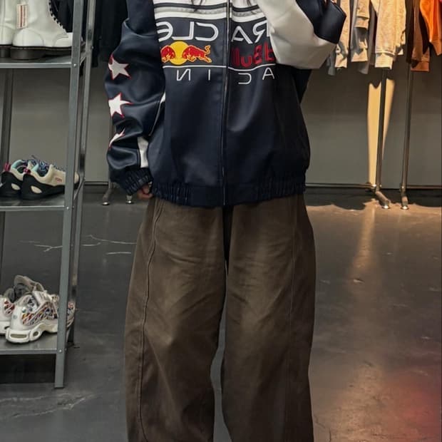 오라클 레드불 레이싱 그래픽 레더자켓 A3398