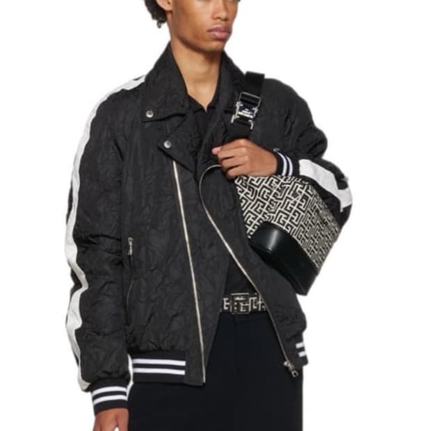 발망 23ss 크링클 라이더  봄버 자켓