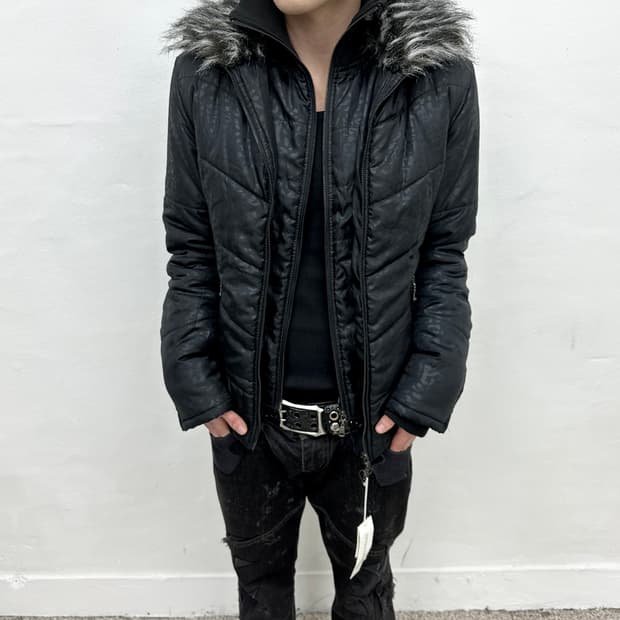 Y2K embroidery down jacket