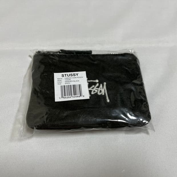 [새상품] 스투시 동전지갑 파우치 블랙