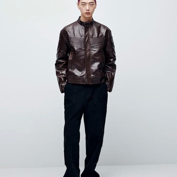 애니타임로릭 바이커 자켓 M