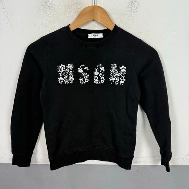 MSGM 큐빅 빅로고 잔기모 키즈 맨투맨 8