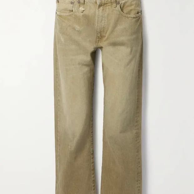 R13 올리브 그린 로우라이즈 팬츠 (25)