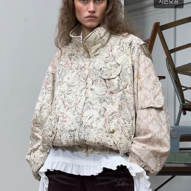 (구해요) 오픈와이와이 페이즐리 카고 봄버