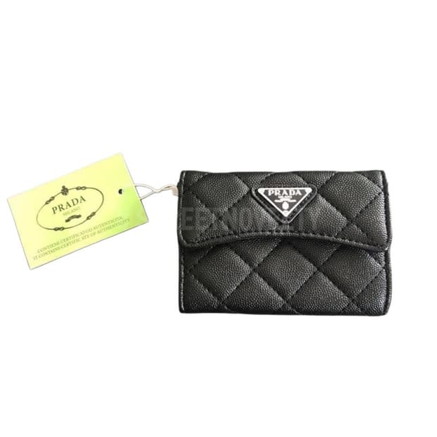 프라다뷰티 캐비어 카드동전 지갑 반지갑 풀박스