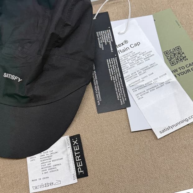 새티스파이 퍼텍스 3L 레인캡 블랙