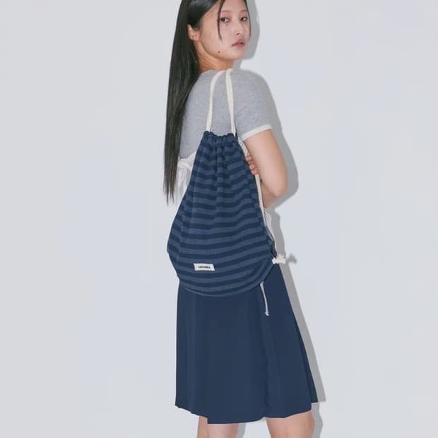 헤브어웨일 스트라이프 짐색 네이비