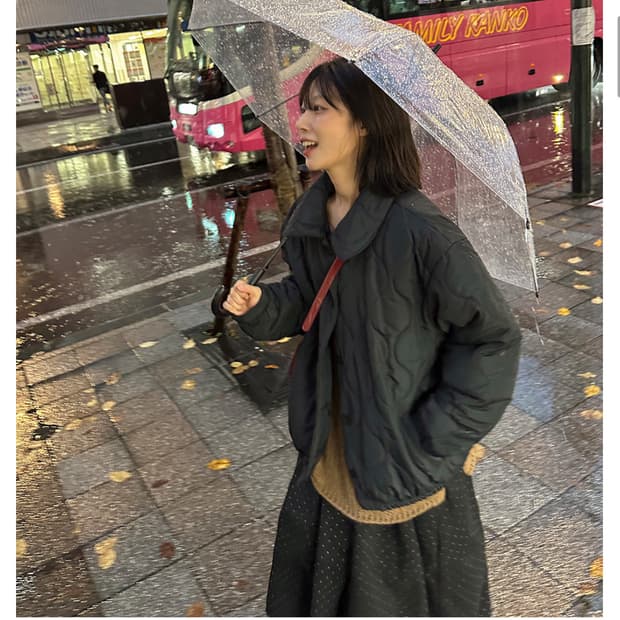 퀼팅 누빔 점퍼