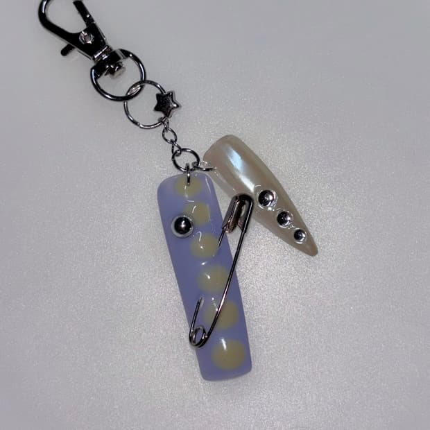 네일 팁 키링 nail tip keyring 