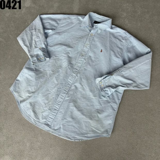 폴로 랄프로렌 옥스포드 셔츠 하늘색 2XL