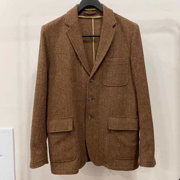 폴로 럭비 랄프로렌 헤링본 울 블레이저