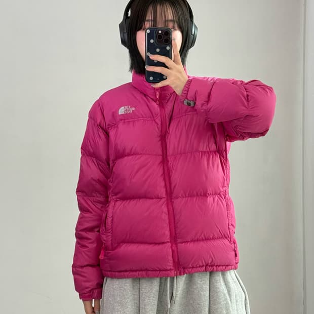 노스페이스 핑크 패딩