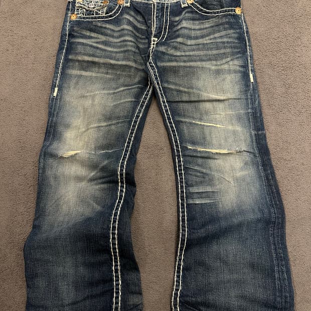 트루릴리젼 빌리 슈퍼 부츠컷 데님 처분 