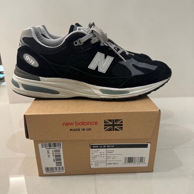 [USED][280] NEW BALANCE 991v2 BLACK