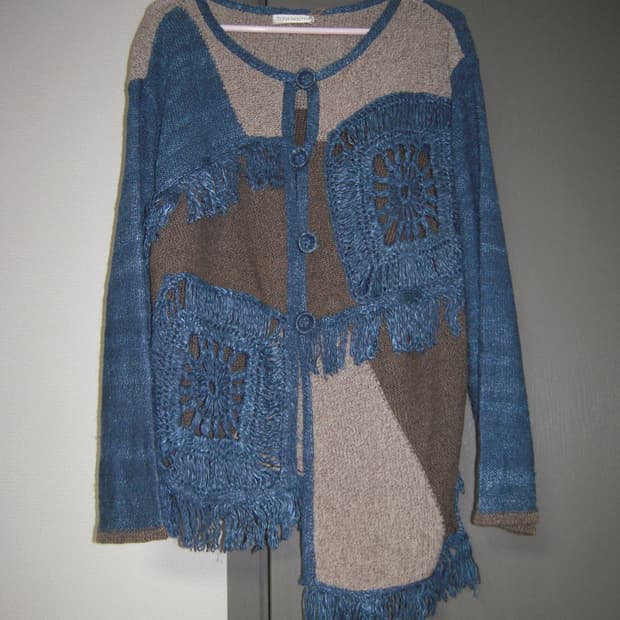 unbal knit cardigan