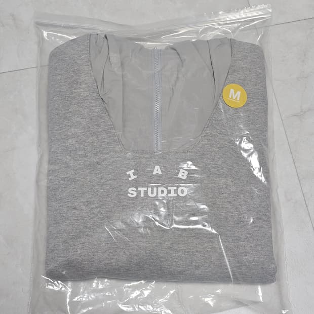 아이앱 스튜디오 우븐 후드 집업 M