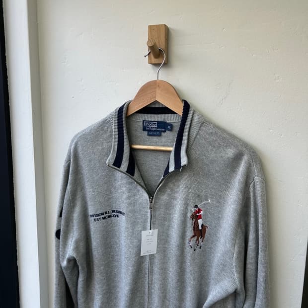 15570 - 폴로 랄프로렌 빅로고 니트 집업