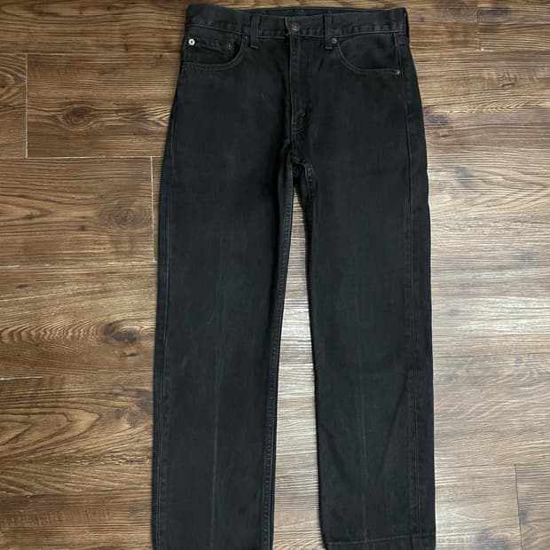 00s 리바이스 505 흑청 데님 팬츠 