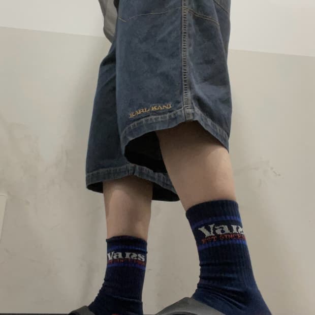 Karl Kani 칼카니 데님 배기 버뮤다 팬츠