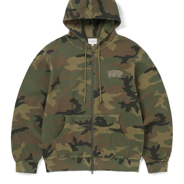 디스이즈네버댓) Camouflage Thermal 집업 후디 L