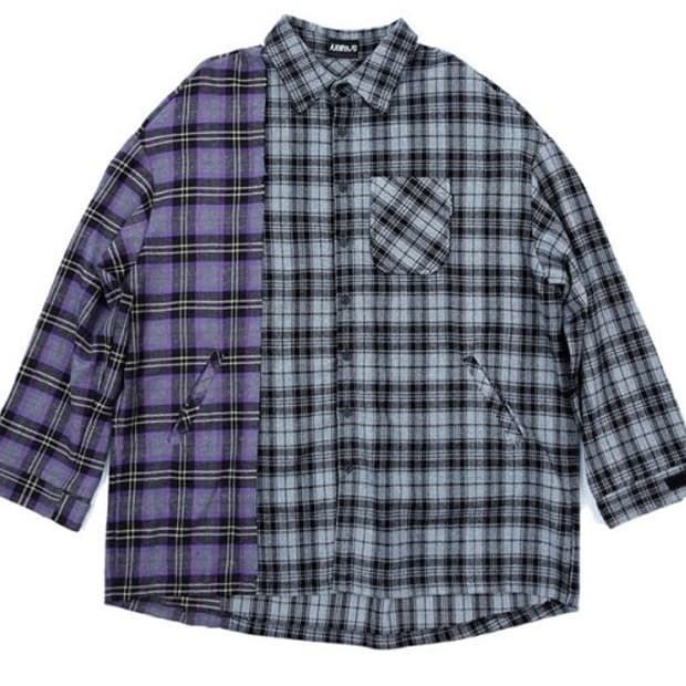 아조바이아조 투폴드 체크셔츠