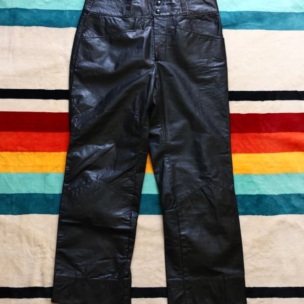 Sears 시어스 70s 웨스턴 요크 cowhide 레더 팬츠