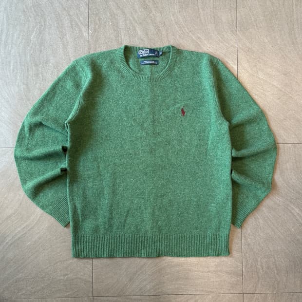 폴로 정품 그린 렘스울 니트