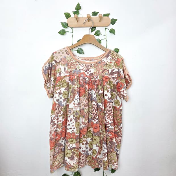 수채화 반팔 탑