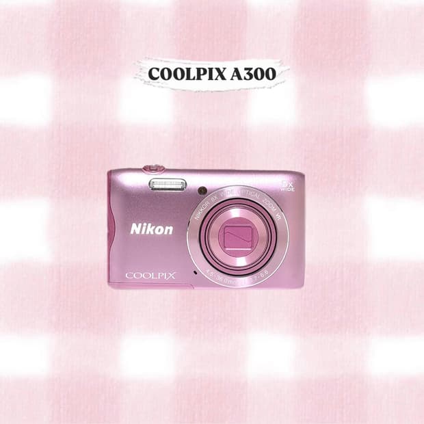 니콘 쿨픽스 A300 (S3700) 핑크 빈티지디카