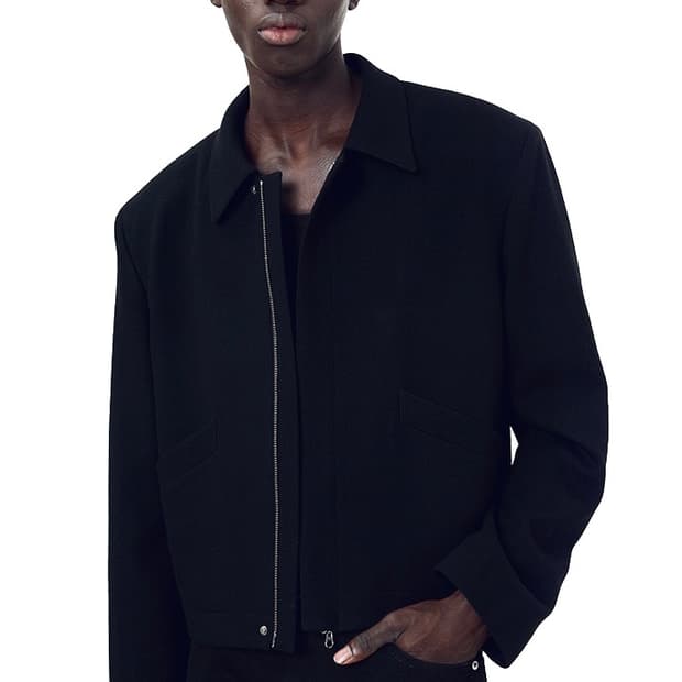 토니웩 버진 울 크롭 블루종 XL