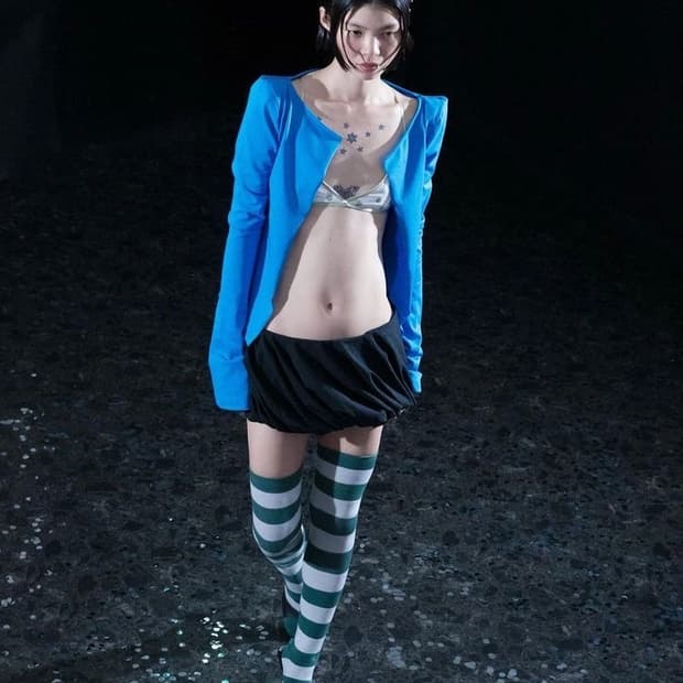 24SS 숄더 패드 져지 가디건