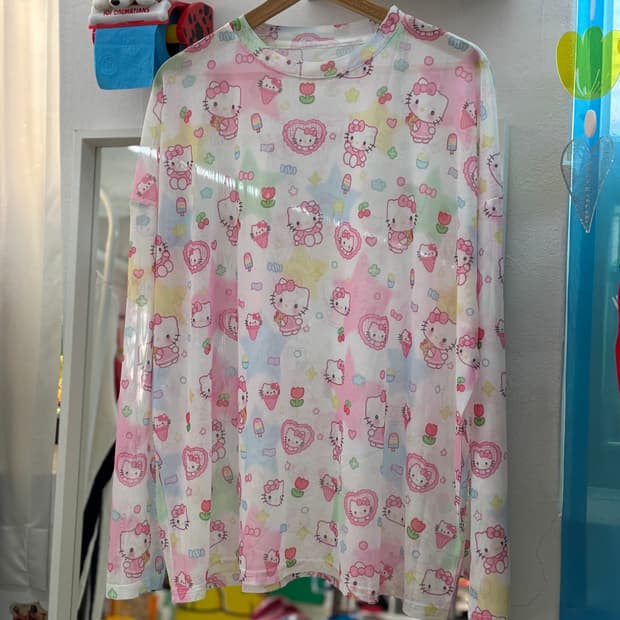 Deadstock Hello Kitty Mesh Top