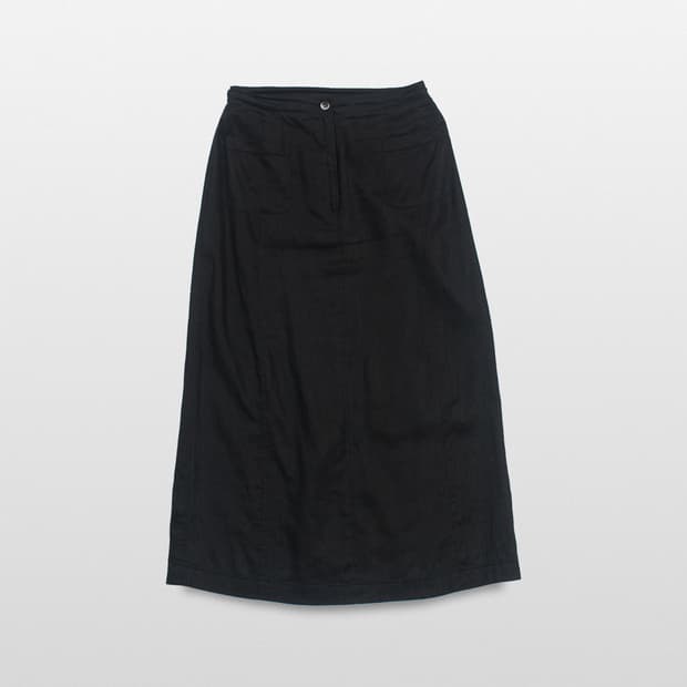 LAURA ASHLEY Linen Wrap Skirt