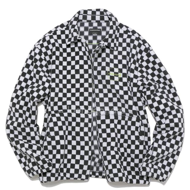 디스이즈네버댓 체커보드 체크 후리스 자켓 M