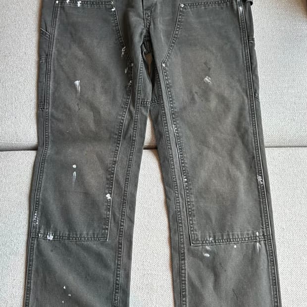 rrl 더블알엘 캔버스 더블니 팬츠