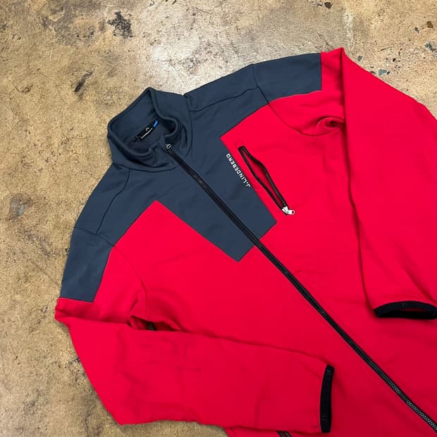 [정품/L] 제이린드버그 레드 그레이 집업 자켓 b16