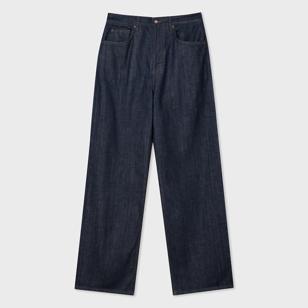 벨리에 트루 와이드 데님 팬츠 - 로우 인디고 W34 L30 새상품