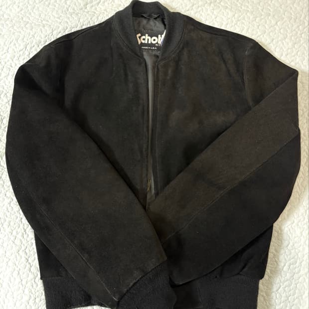 Schott Suede Blouson Jacket (crop)40size