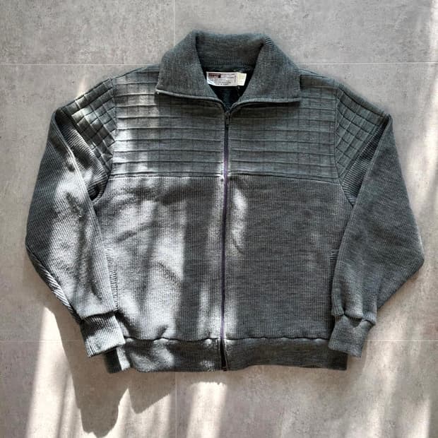80's Montgomery Ward 니트 집업 자켓 XL