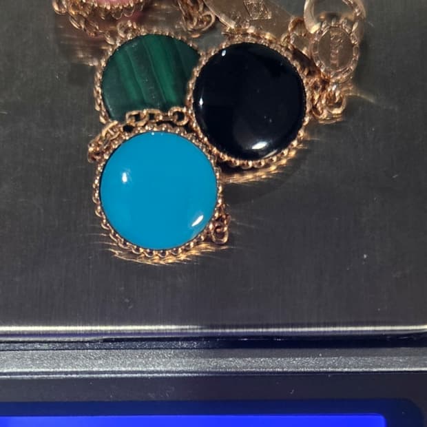 14k 로즈골드 팔찌