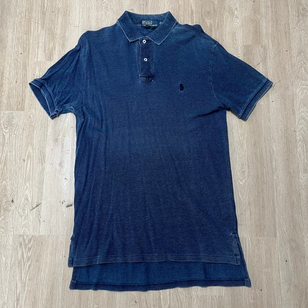폴로 랄프로렌 커스텀 핏 빈티지 워싱 반팔 카라티 M/95