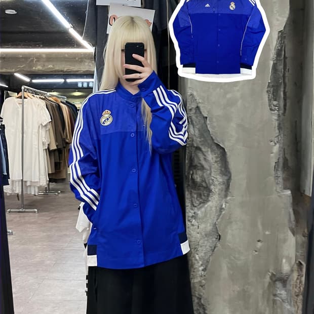 아디다스 레알마드리드 앤섬 자켓 블루 110  #csz3979