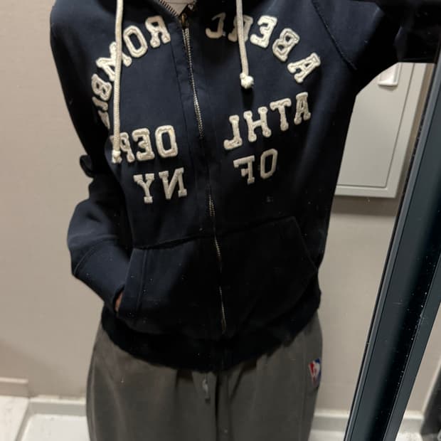 아베크롬비 네이비 후드집업 m