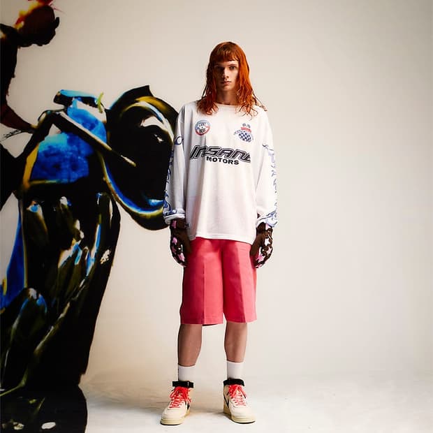인세인개러지 x 커버낫 MOTO MESH LONG SLEEVE_WHITE