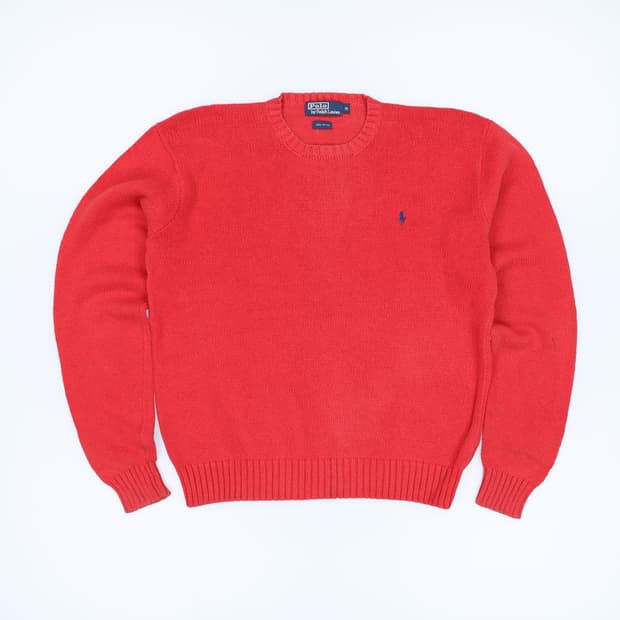 [M] 폴로 랄프로렌 빈티지 코튼 크루넥 니트 스웨터 3815