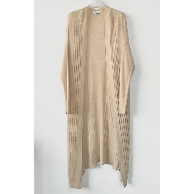 베르니스 울 캐시미어 롱 가디건