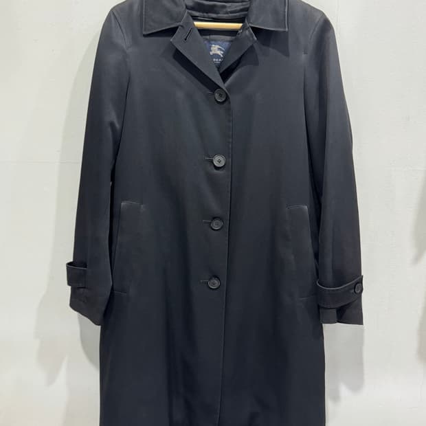 버버리 런던 블랙 왁싱코팅 코트 40 정품