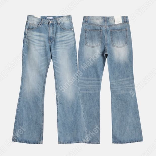 Noster 연청 워싱 플레어 부츠컷진 s 29-30